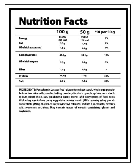 Protein Pancake Mix Cookies & Cream 500gr
