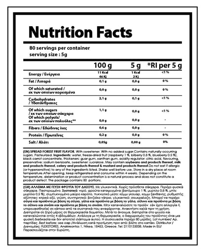ZERO SUGAR - FOREST FRUIT SYRUP
