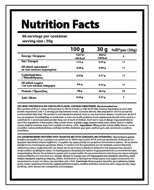 ISOPRO CHOCOLATE 2KG