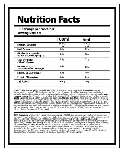 Chocolate Syrup 425ml - Zero Sugar