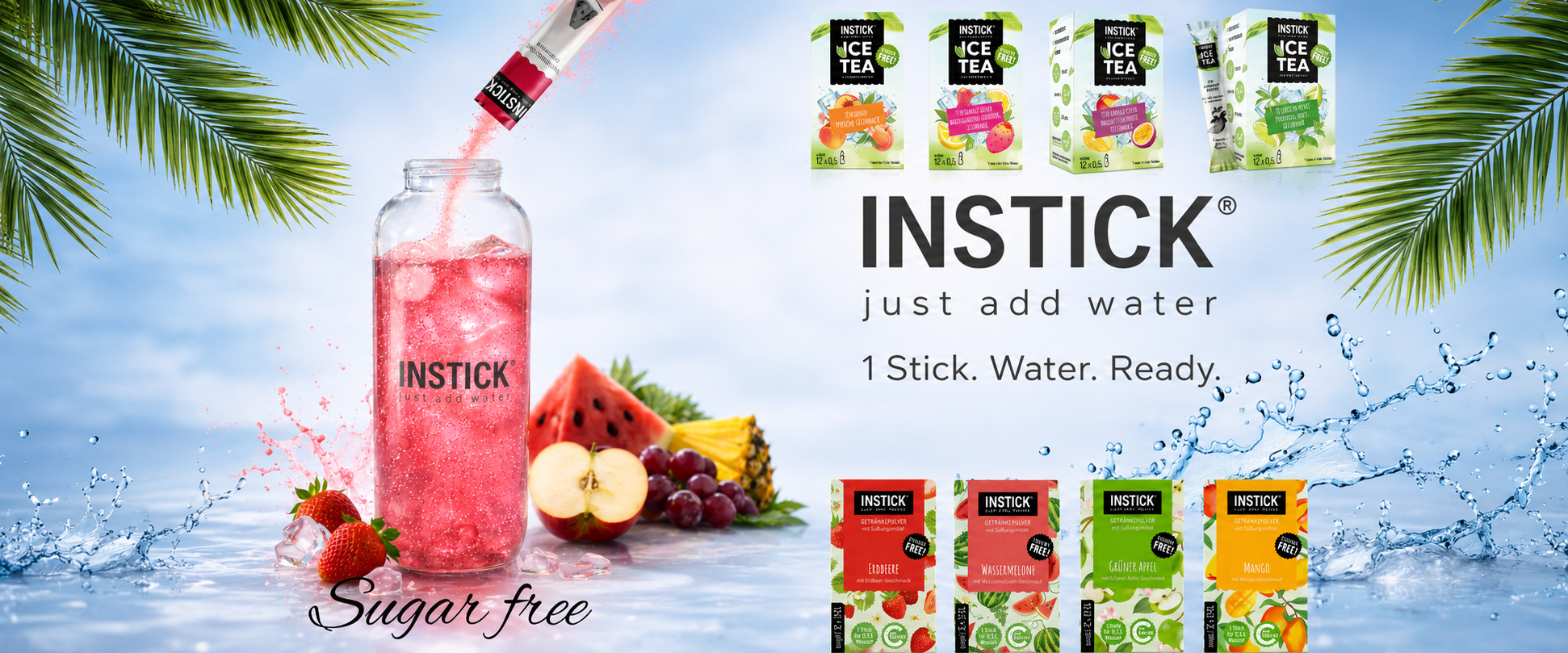 INSTICK — just add water